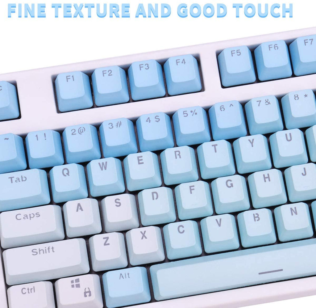 Word Penetration Dyed Keycap 104PBT Material Translucent