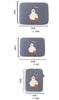 Cartoon Cute Duck Embroidery Ins Niche Design Tablet Case