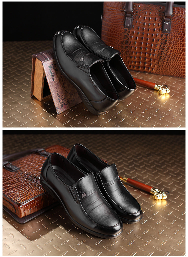 Casual Light Bottom Men's Leather Shoes