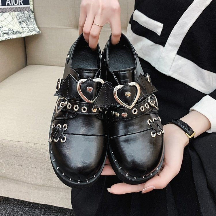 Vintage Style Thick Sole Single Shoes