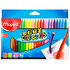 24 color plastic crayons