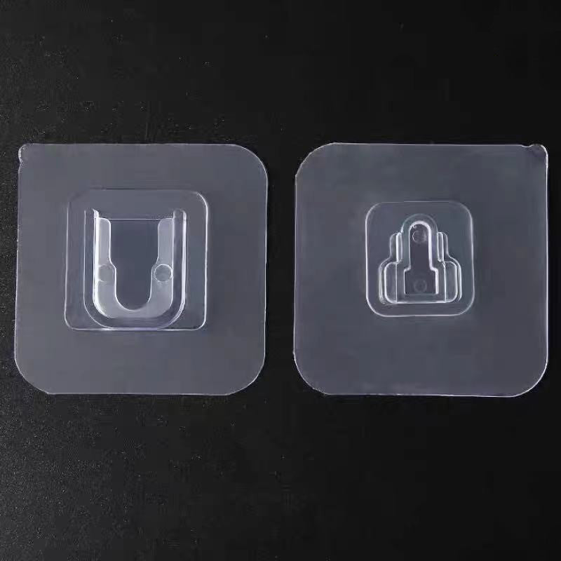 Strong Adhesive Snap Button, No Trace, No Punching, Hangable Double-sided Patch, Transparent Hook Buckle