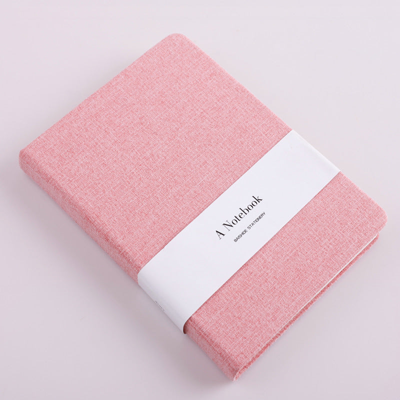Notebook with a cloth cover