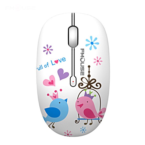 FMOUSE Mouse Mini Wireless Mouse 1600DPI Laptop Wireless Mouse Ergonomic Wireless Mice Silent for Home Use
