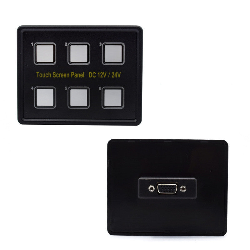 Wrangler Switch Panel Car/Boat/Bus Modification 6-Way Touch Switch Panel