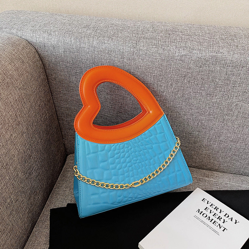 Women's Fashion Candy Color Love Handbag