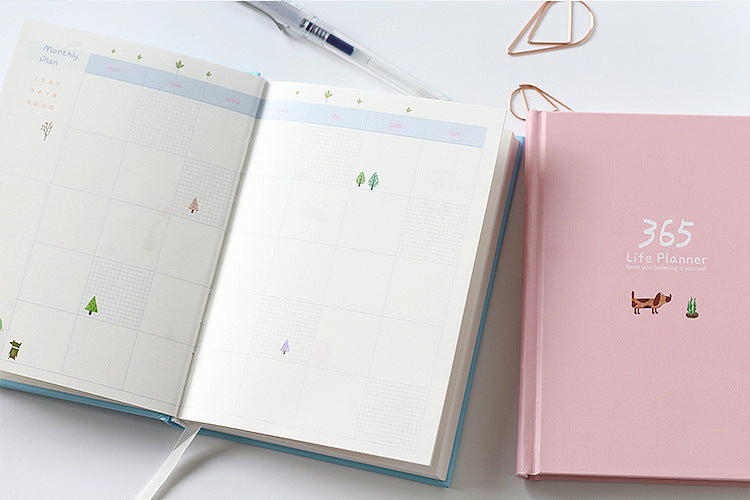 Schedule This Hardback Color Set  Inside Notebook