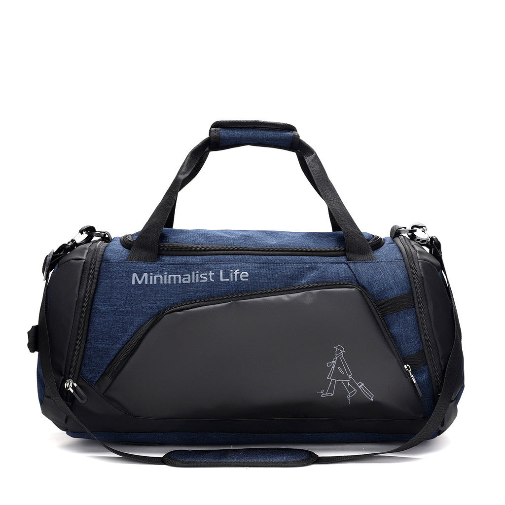 Versatile Men's and Women's Travel Bag with Ample Storage Space
A spacious, waterproof travel bag featuring a minimalist design and "Minimalist Life" branding on the front.