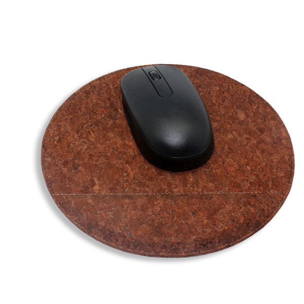 Environmentally friendly cork mouse pad