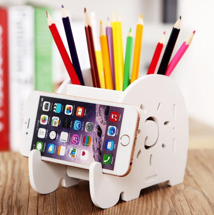 Multi-function pen holder creative student cartoon children desktop small storage box