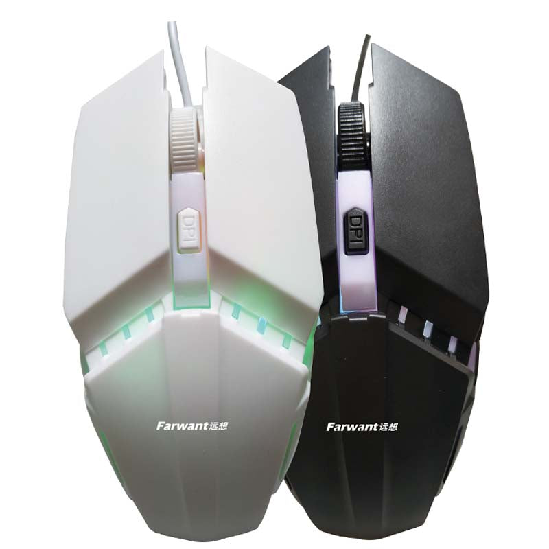 Wired Photoelectric Computer Office Home Gaming Light-Transmitting Mouse