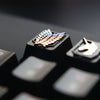 Embossed Zinc-Aluminum Alloy Metal Keycap Mechanical Keyboard Height