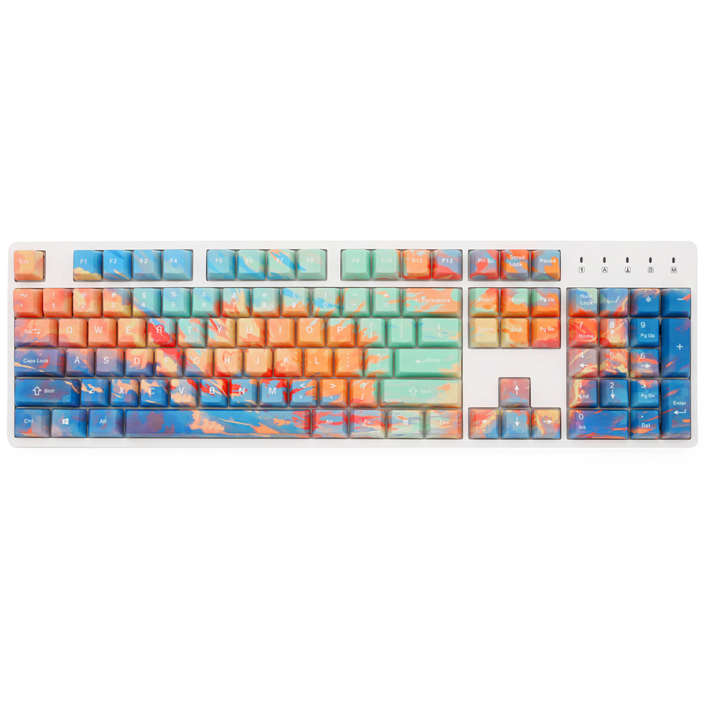 Five-Sided Sublimation Sunset Keycap Oem Keycap Mechanical Keyboard Customization