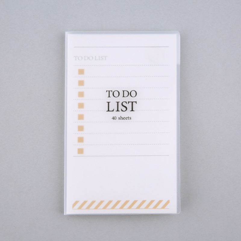 PP Frosted Notebook With Tearable Notes