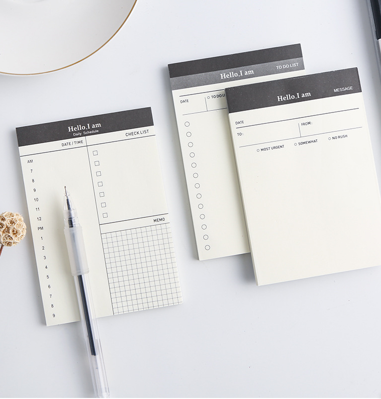 Business Day Planner, Notepad, Tear Pad, Office Desk Agenda Memo