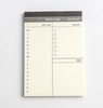 Business Day Planner, Notepad, Tear Pad, Office Desk Agenda Memo