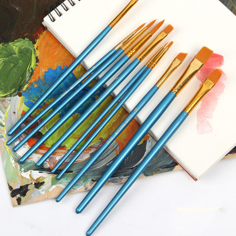 Gouache Brush Set Watercolor Line Pen Round Head