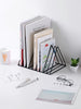 Desktop Wrought Iron Triangle Book Stand Creative Ins Wind Bookshelf Student Desk Bookend Table Book Stand Shelf Book Clip Book Rest