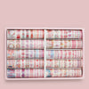 100 Rolls Of Hand Account Tape Antique Characters And Paper Tape Cute Color Salt Hand Account Material Spree Set