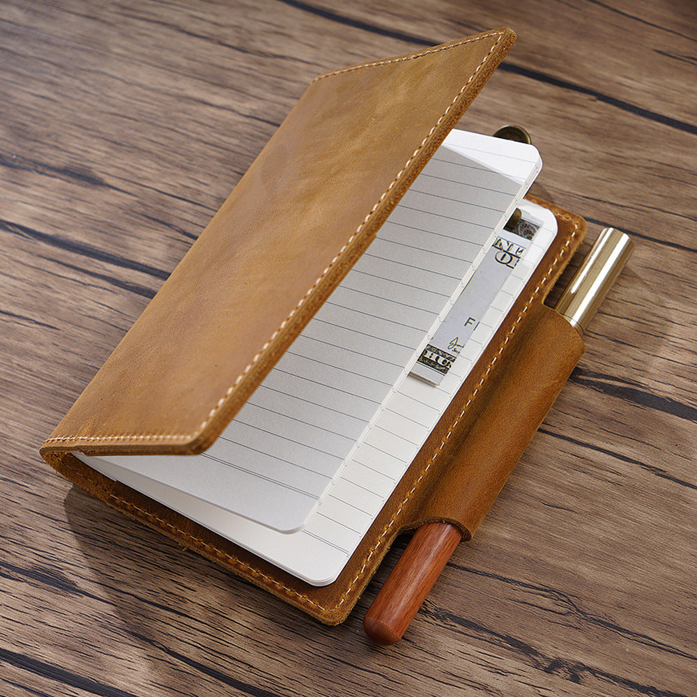 Notepad Leather Magazine Cover Travel Notebook Diary