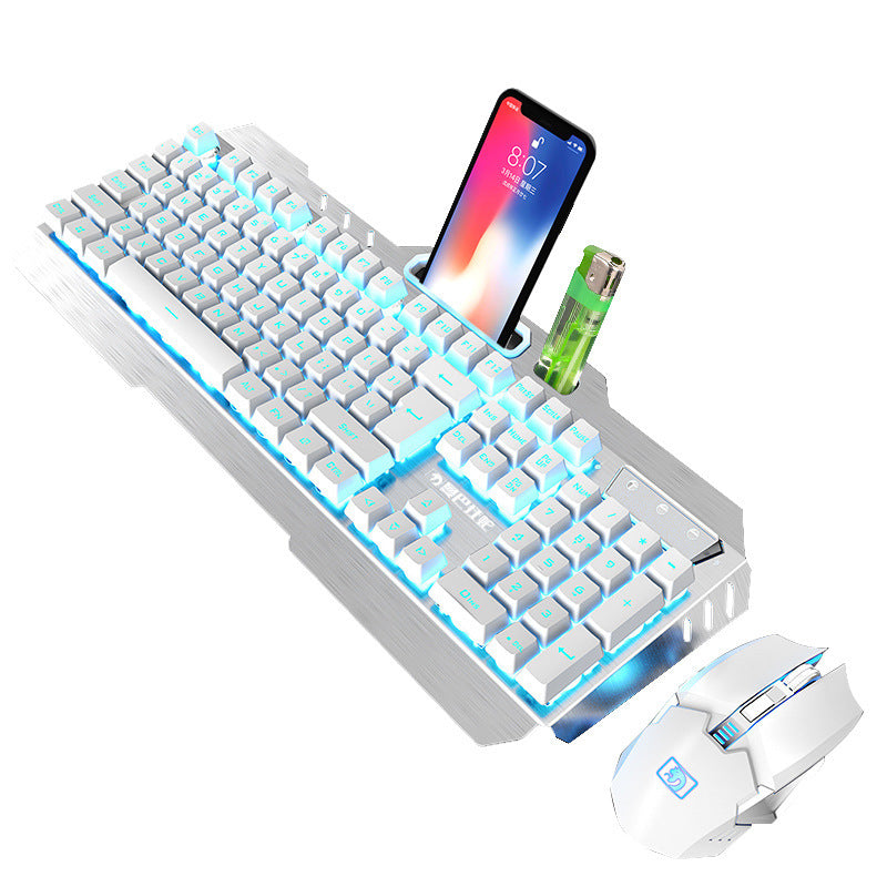 Xinmeng 670 Wireless Charging Keyboard And Mouse Set Game Luminous Keyboard And Mouse Set Cross-Border Ebay Amazon