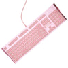 Pink Real Mechanical Keyboard And Mouse Set For Girls E-Sports Games Dedicated Wired Green Axis Red Axis