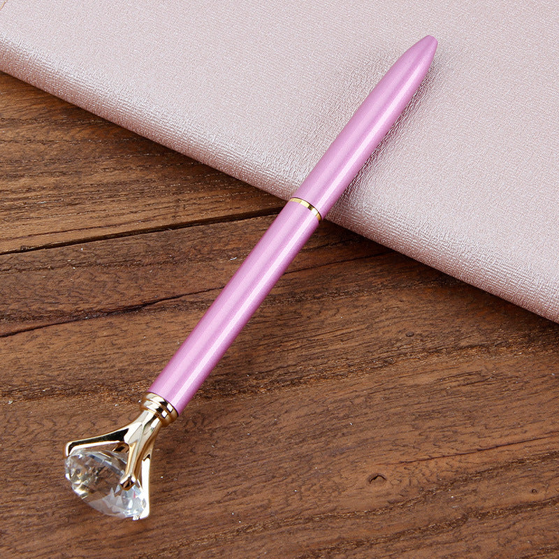 Metal Ballpoint Pen Student Gift Diamond Ballpoint Pen Creative Crystal Advertising Pen