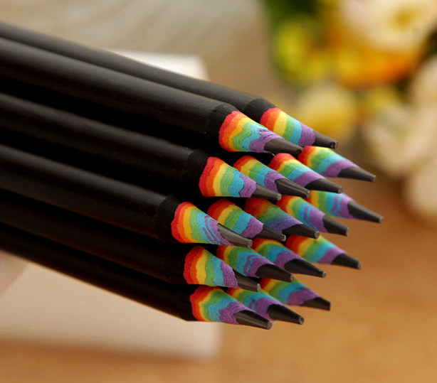 Rainbow HB Environmental Pencil Creative Stationery