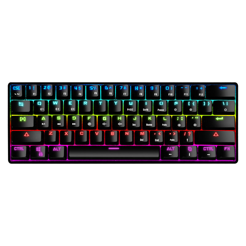 Crack K28 Wireless Bluetooth Mechanical Keyboard Gaming Office Computer Mobile Phone Tablet Notebook Rgb Wired Keyboard