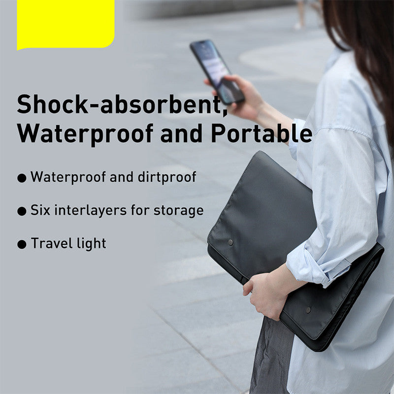 Compatible with Apple, Multi-compartment Handheld IPad Storage Bag Waterproof And Anti-collision Computer Bag