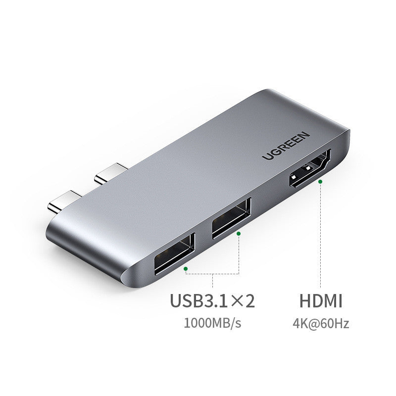 Greenlink Type C Docking Station Expands The Application Of USB Lightning 3hdmi Connector Projector Accessories Converter