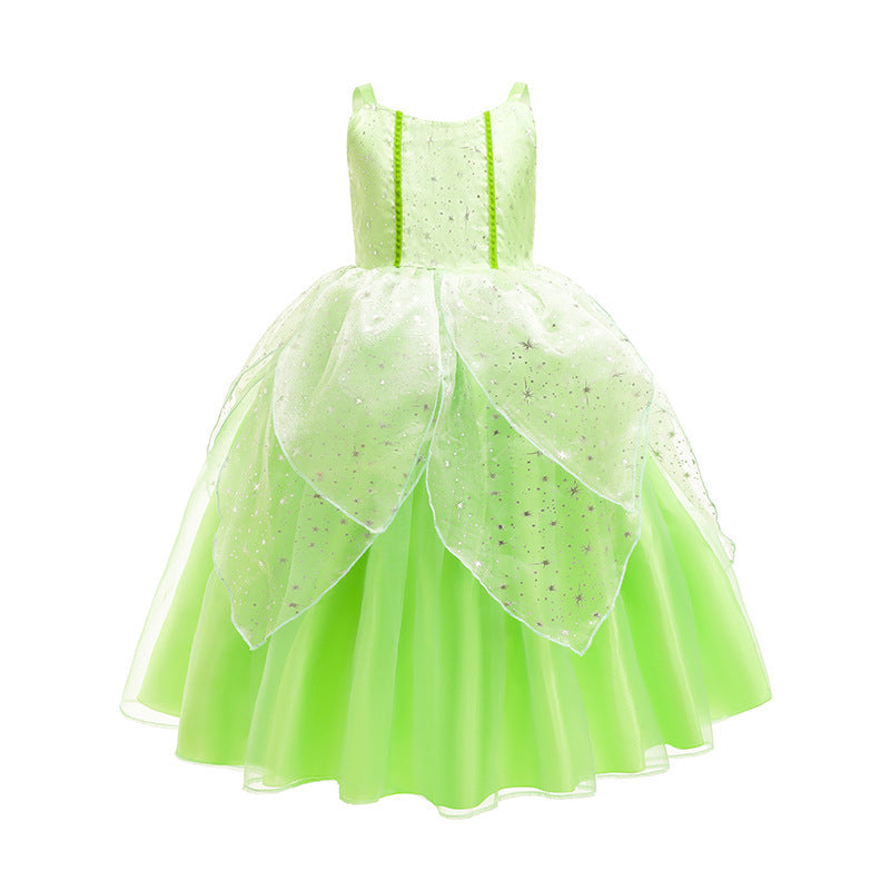 Girl Elf  Wonderful Princess Tianna Tinker Bell Fairy Dress