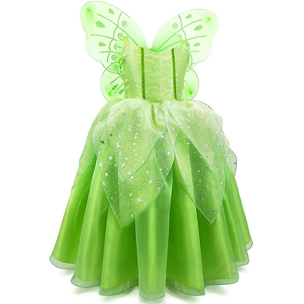 Girl Elf  Wonderful Princess Tianna Tinker Bell Fairy Dress