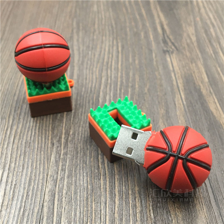 Creative Cartoon Basketball U Disk Basketball Round U Disk Basketball