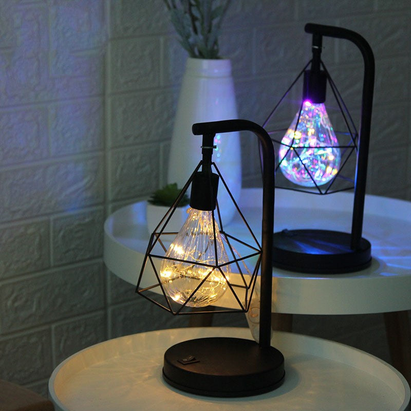 LED wrought iron modeling lamp