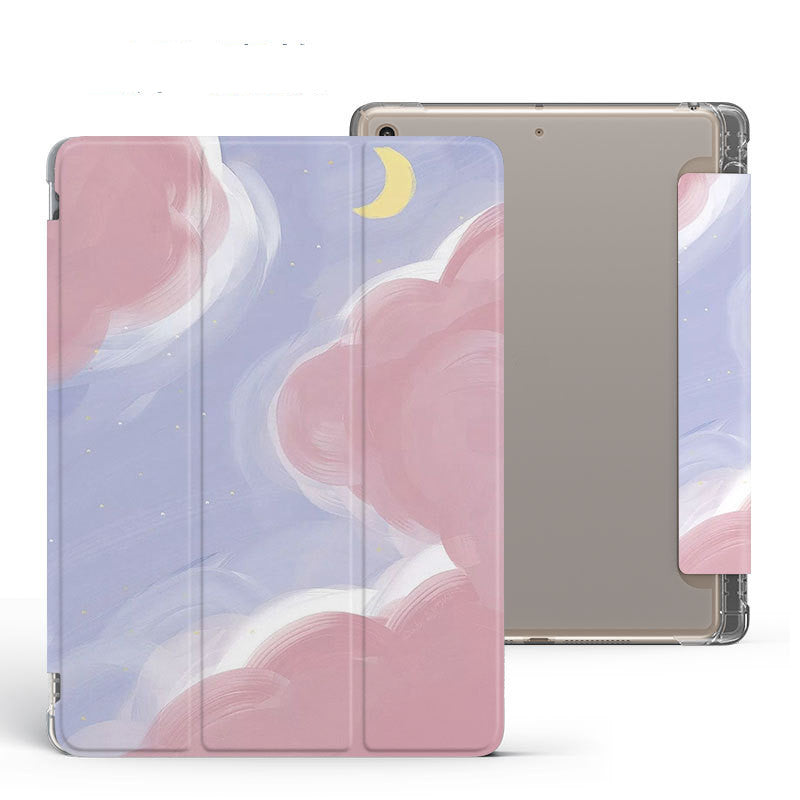 Literature And Art Simple Tablet With Pen Tray Protective Case