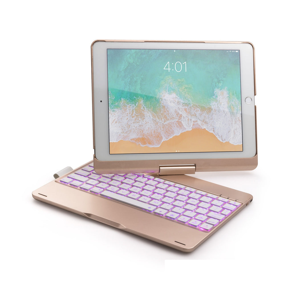 Compatible with Apple, Rotatable Bluetooth Ipad Touch Keyboard With Backlight