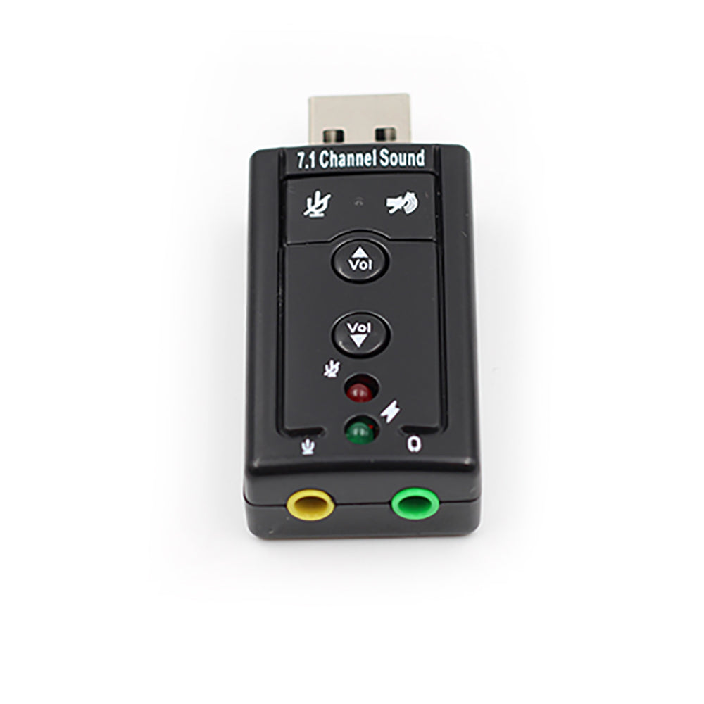 7.1 External USB Sound Card USB to Jack 3.5mm Headphone Audio Adapter Micphone Sound Card