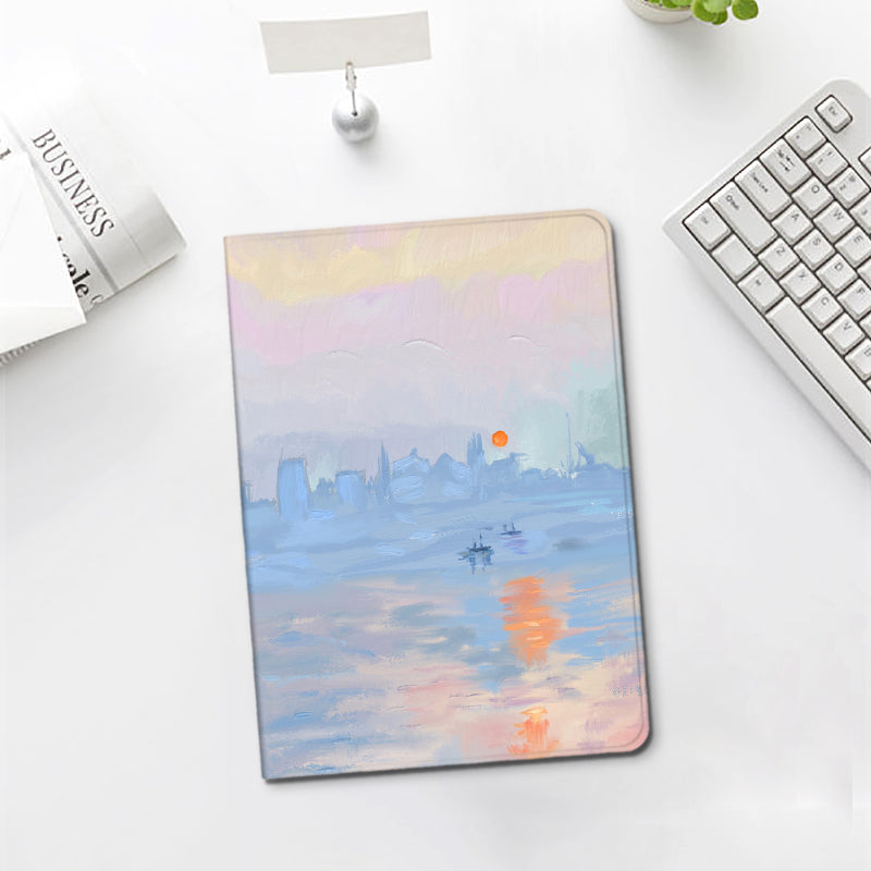 Literary Oil Painting Style Notebook Airbag Protector