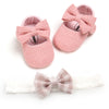 Baby Girl Shoes Newborn Infant First Walker Cotton Sofe Sole Princess Toddler Baby Crib Shoes