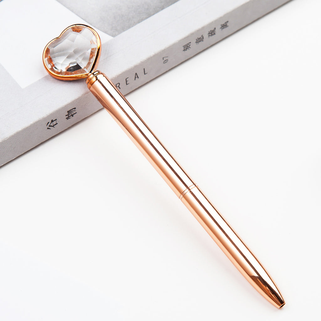 Creative Crystal Love ball diamond metal pen