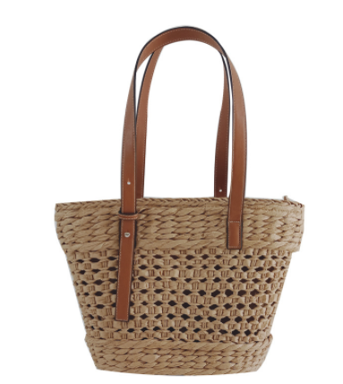 Hollow Handmade Zipper Woven Women's Bag