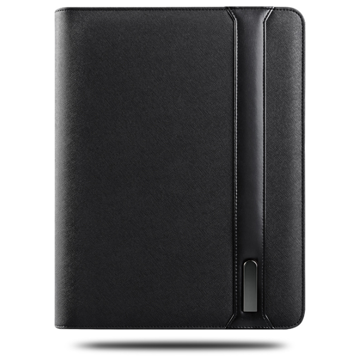 Multifunctional Rechargeable Folder Travel Notebook Composition Book Business Manager Bag File Folder With Wireless Power Charger Mobile Bag Holder