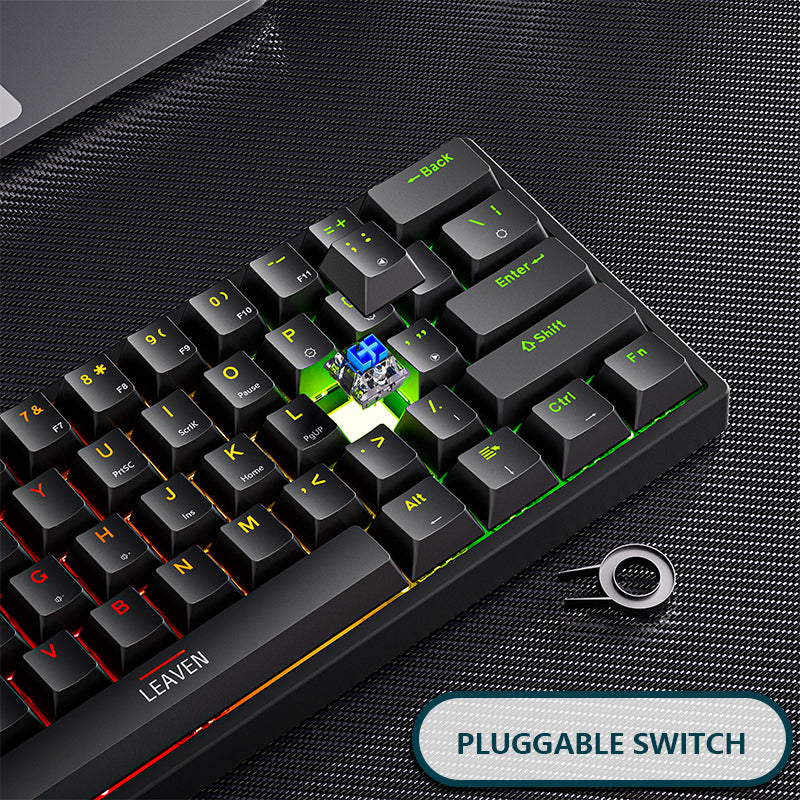 Plastic mechanical keyboard for games
