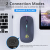 Luminous Charging Bluetooth Dual-mode Wireless Silent Mouse Desktop Notebook