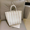 New Popular Women's Fashion Versatile Woven High Capacity Handbag