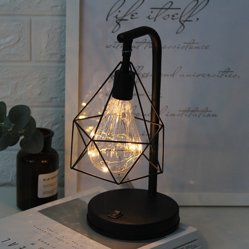 LED wrought iron modeling lamp