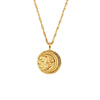 Italian Double-sided Moon Planet Coin Necklace