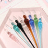 1 Pc 9 Colors Glass Drip Fountain Pen Vintage Dip Dipp