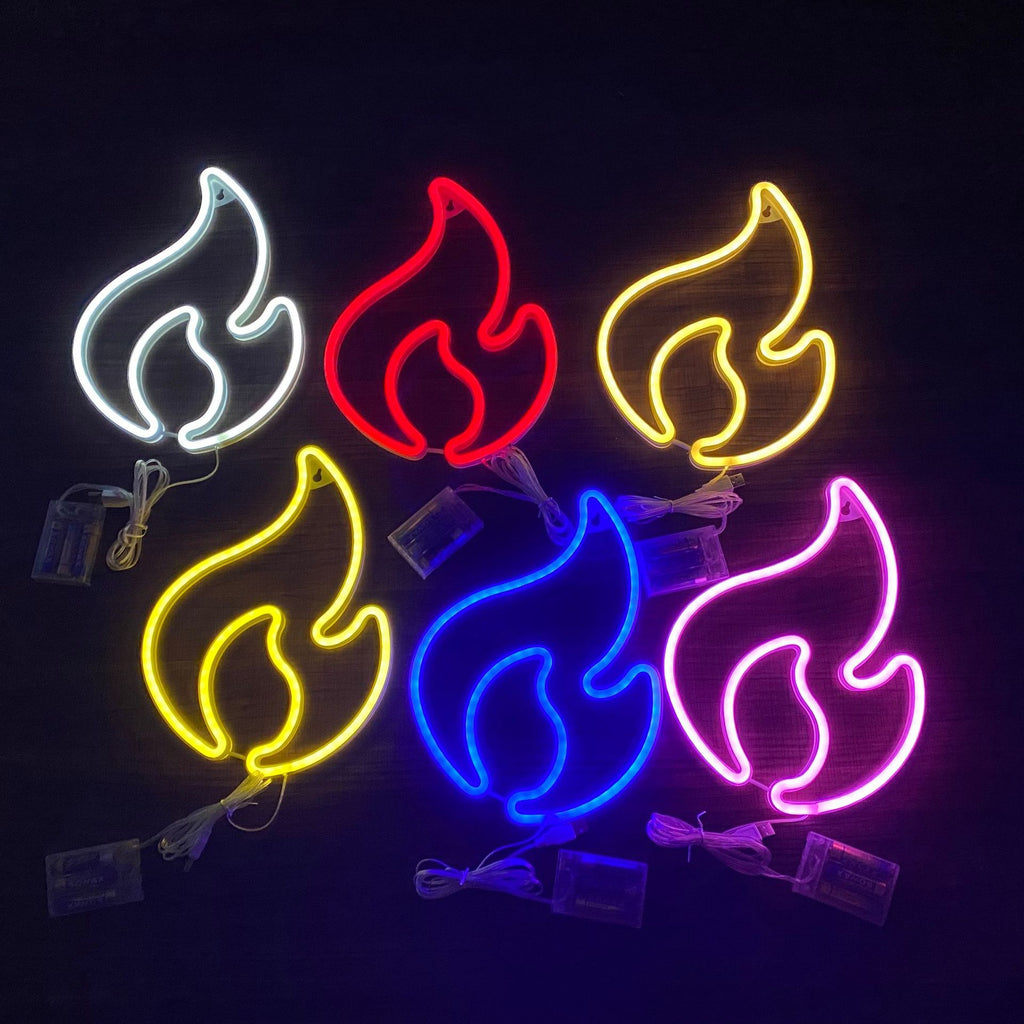 Neon LED Flame Light Creative Ins Net Red Room Lights Christmas Decoration Lights